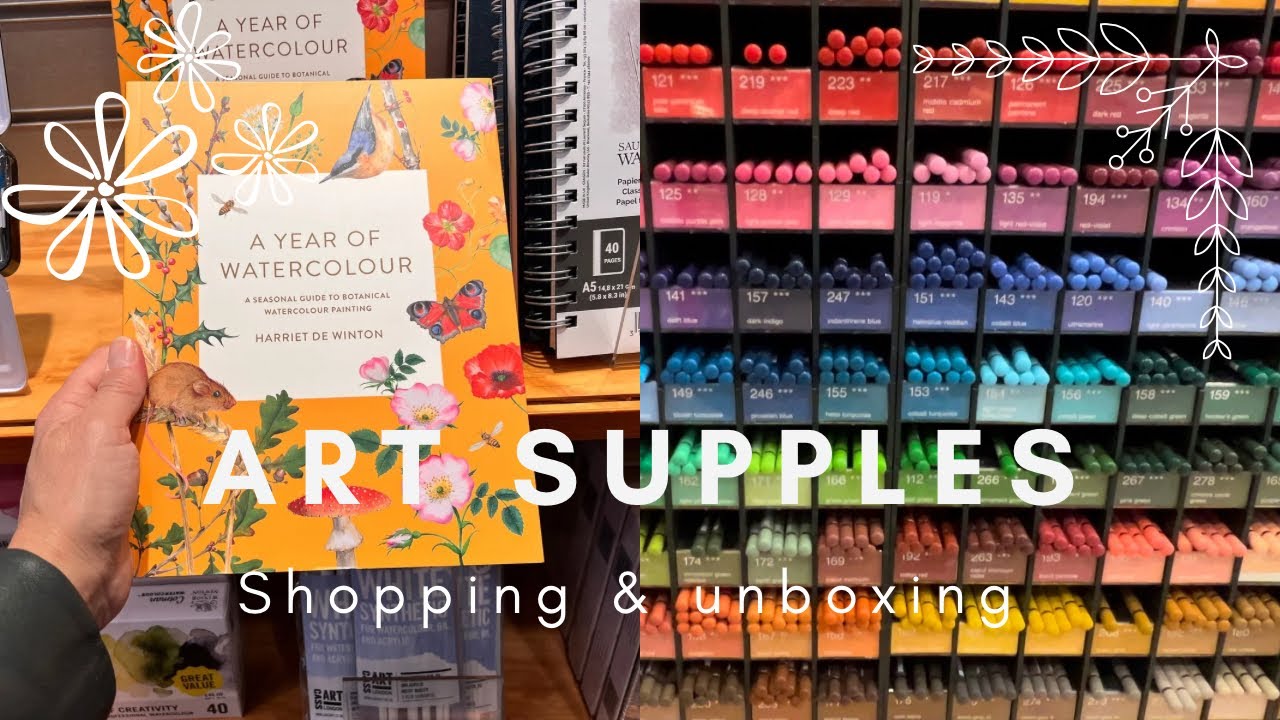 Art supplies shopping and unboxing!