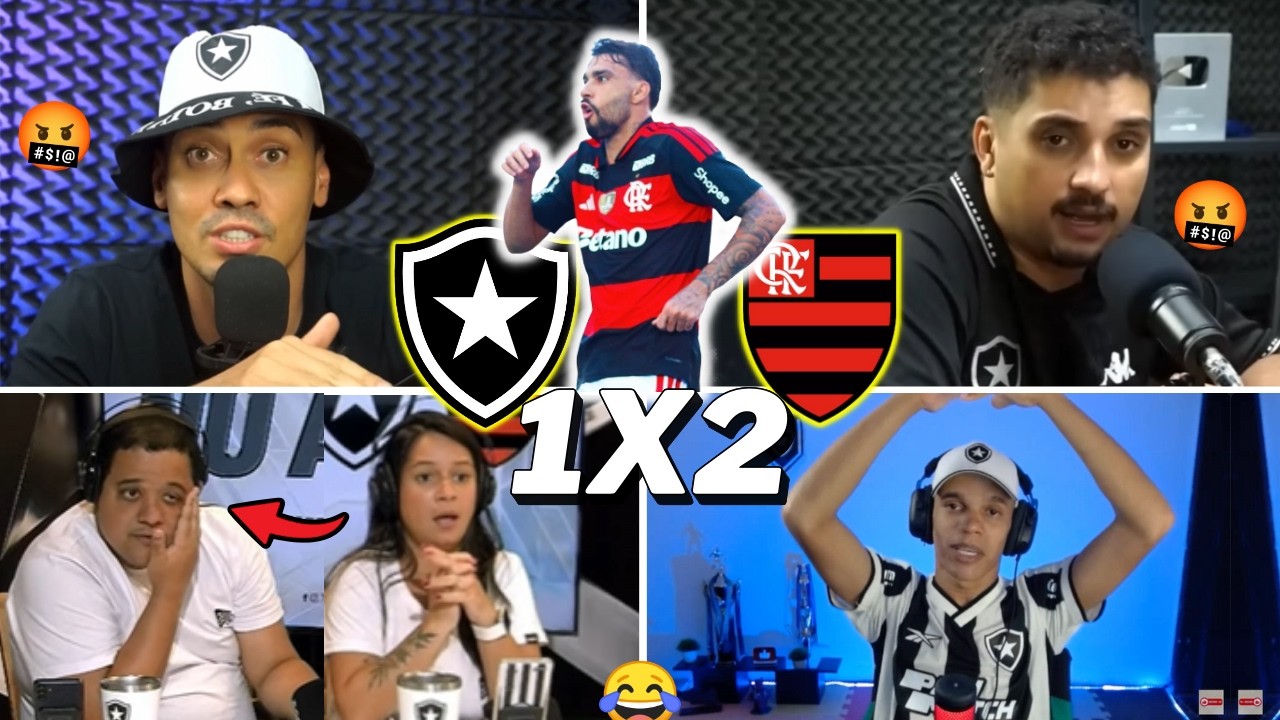 REAÇÕES DOS BOTAFOGUESES REVOLTADOS COM DERROTA - BOTAFOGO 1X2 FLAMENGO