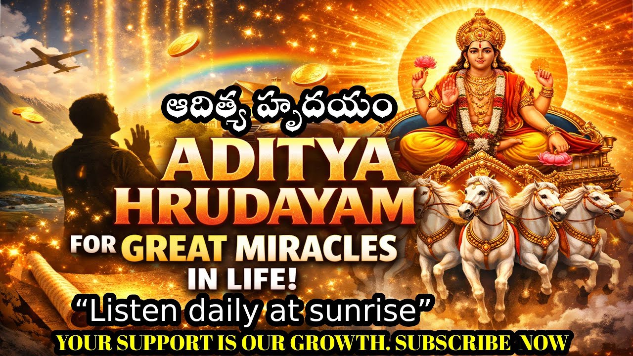 ఆదిత్య హృదయం వినండి.విన్నవారికి విన్నంత అదృష్టం #devotionalhits #adityahrudayam 