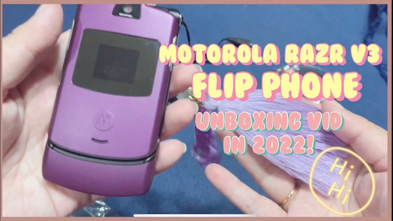 Motorola RAZR V3 flip phone unboxing in 2022!