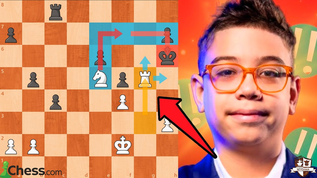 ¡Faustino Oro Da un Jaque Mate Limpio a GM Muy Fuerte!