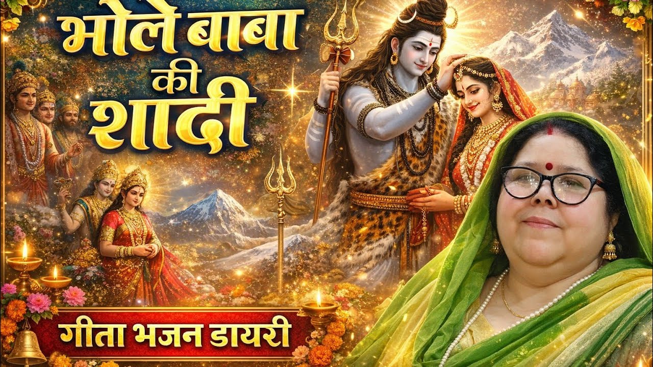 भोले बाबा की #बारात #स्वर गीता शर्मा♥️♥️♥️🌹🌹🌹💯