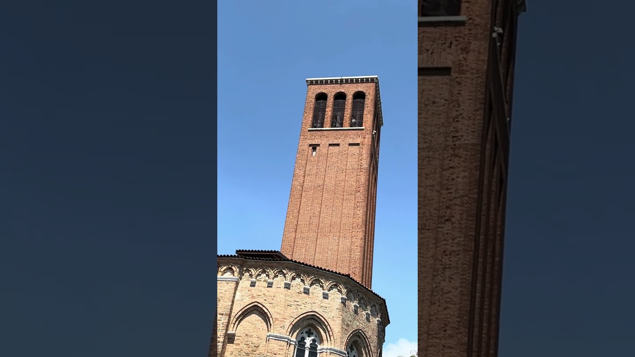 Campane di Venezia,chiesa di Sant’Elena concerto di campane alla veronese per il redentore 