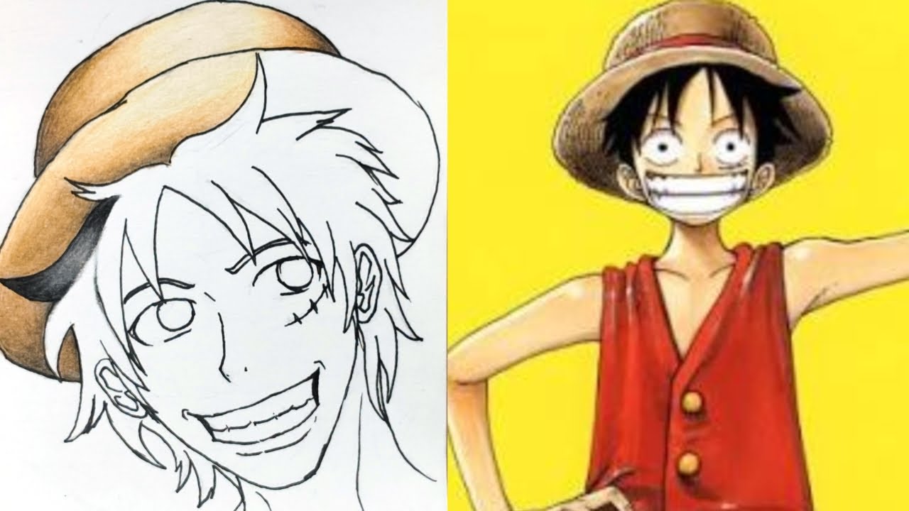 Menggambar Request Monkey D Luffy One Piece Part 2