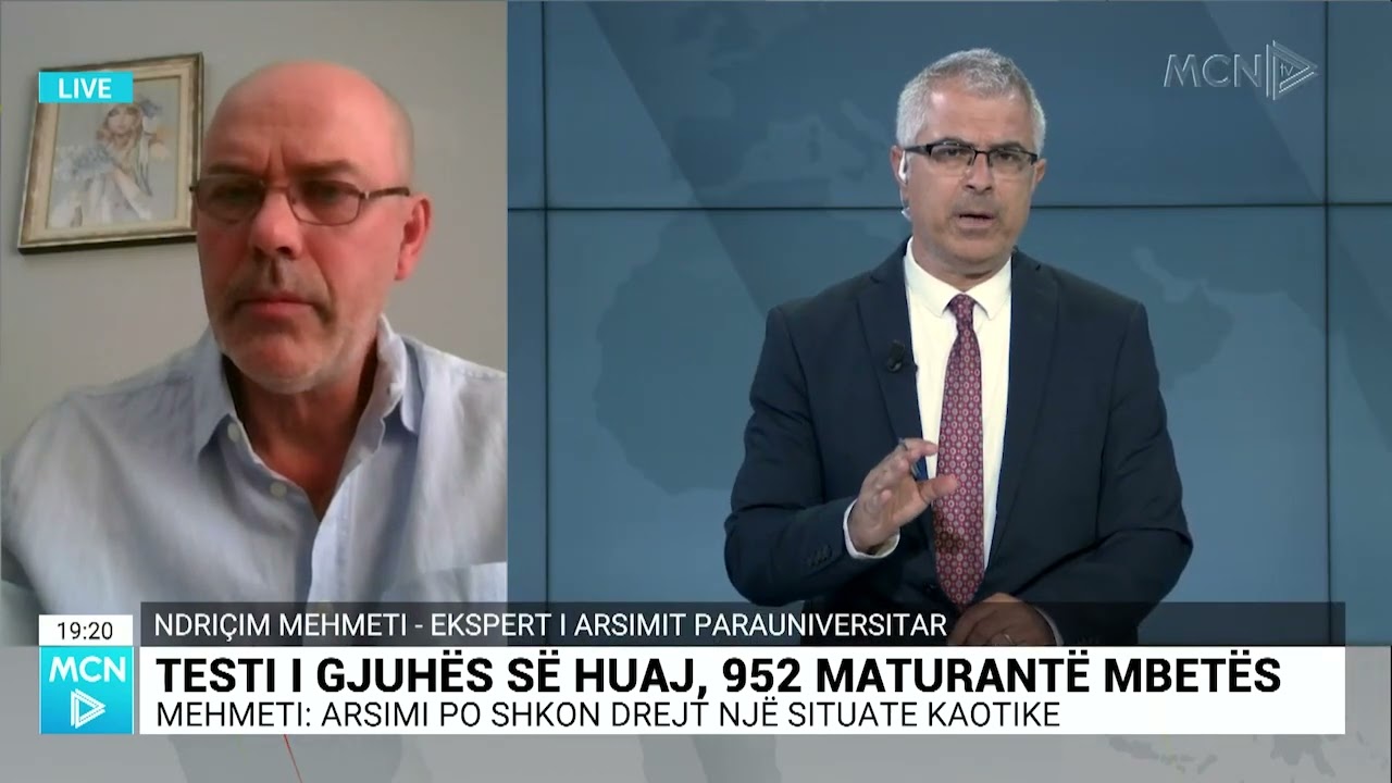 Matura shtetërore, Mehmeti: Numri i lartë i ngelësve, pasojë e keqmenaxhimit gjatë pandemisë