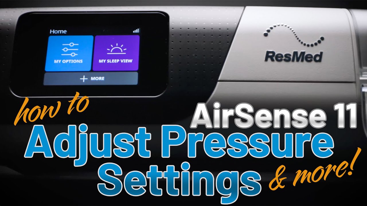 Как настроить давление и другие параметры на ResMed AirSense 11 (Air11)