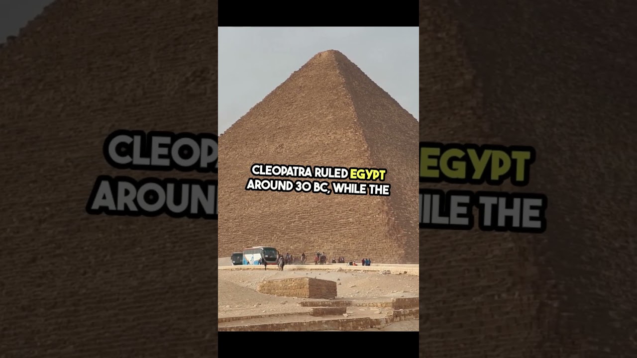 Did you know? Cleopatra lived closer to the moon landing than to the building of the Great Pyramid.