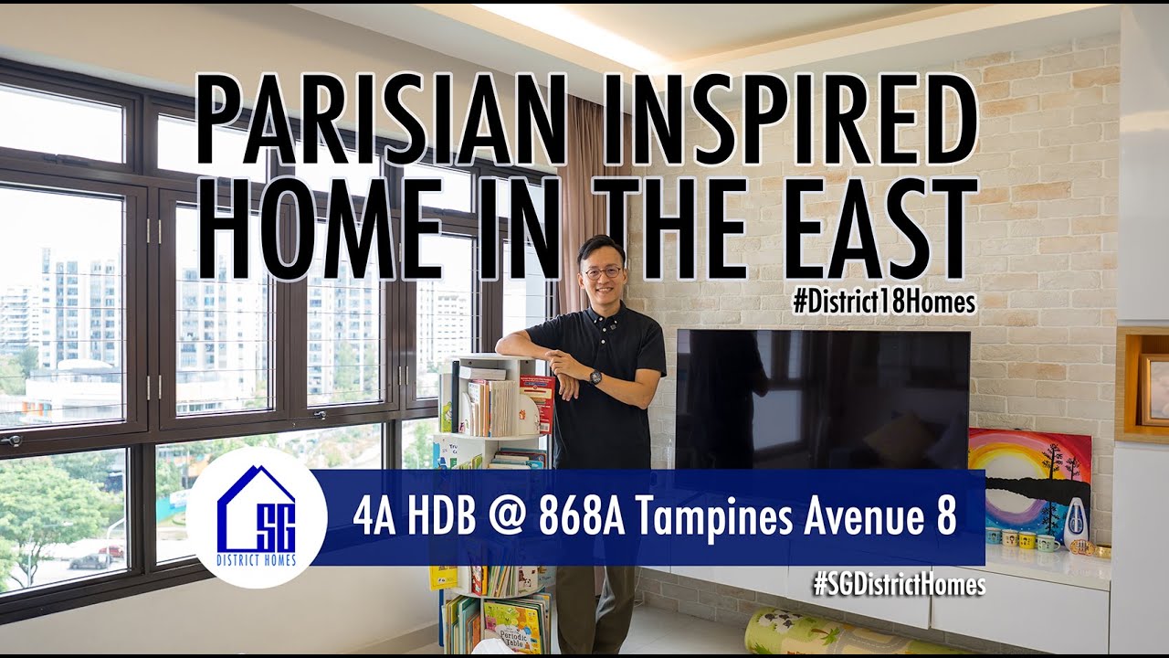 Parisian Inspired Cozy Home on High Floor in Tampines Greenwood (4A HDB @ 868A Tampines Avenue 8)