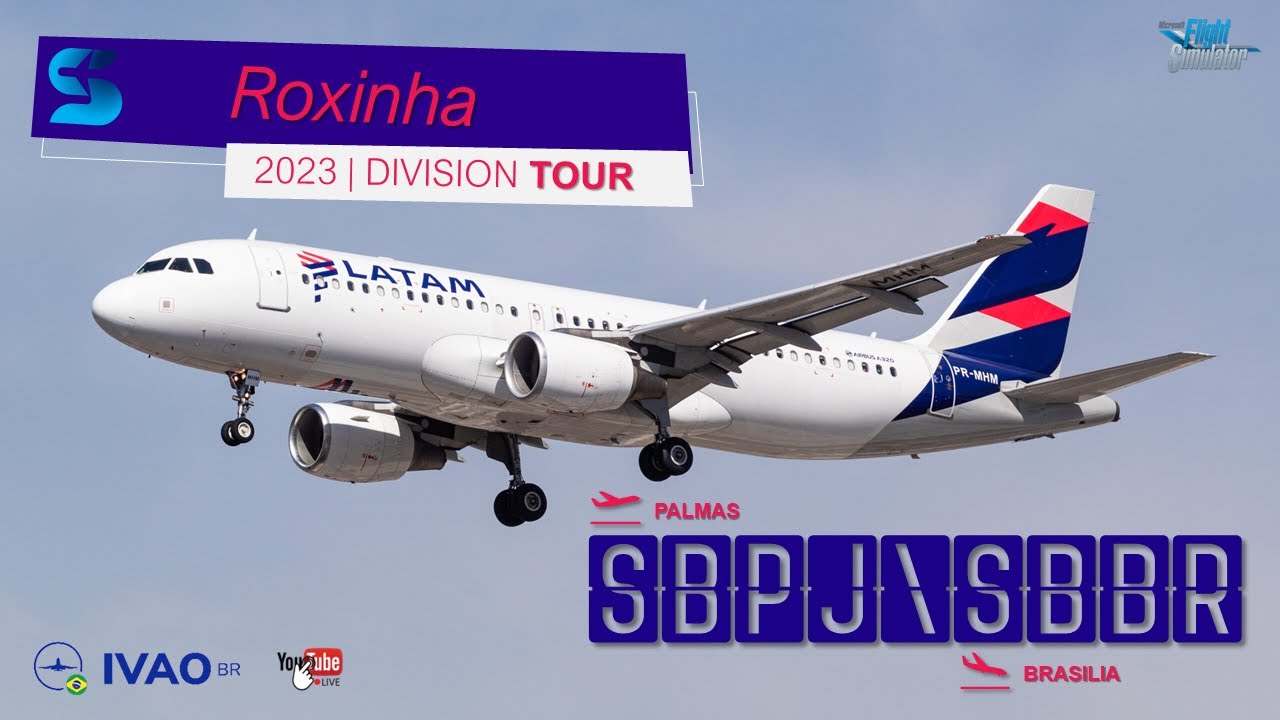 Voando de Palmas para BRASILIA - LATAM Airbus A320neo - IVAO BR