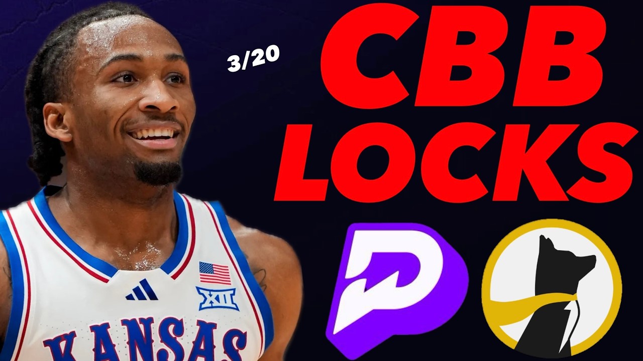 PRIZEPICKS CBB FRIDAY 3/20/26 - FREE PICKS!!!  (MARCH MADNESS!!!) - BEST PLAYER PROPS - TODAY