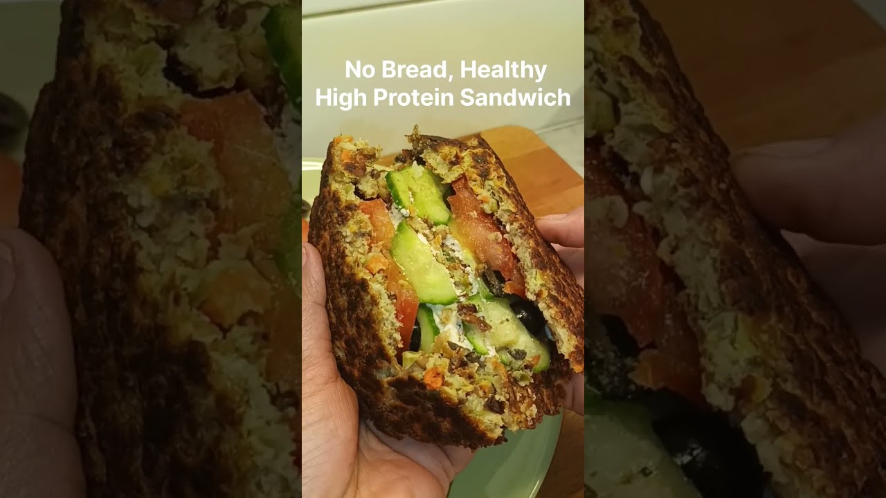No Bread, Healthy High Protein Sandwich|Low Carb Black Chickpea Sandwich|Kala Chana Veggies Sandwich