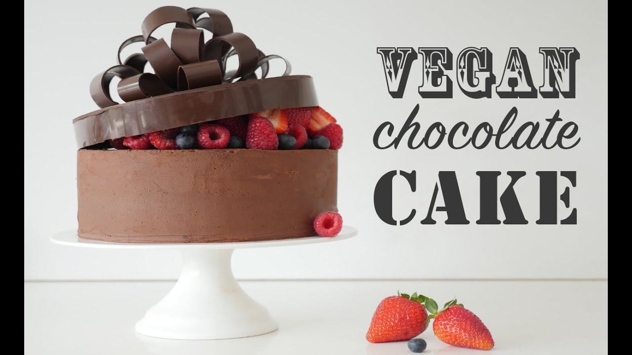 How to make a VEGAN CHOCOLATE CAKE RECIPE How To Cook That Ann Reardon & vegan frosting
