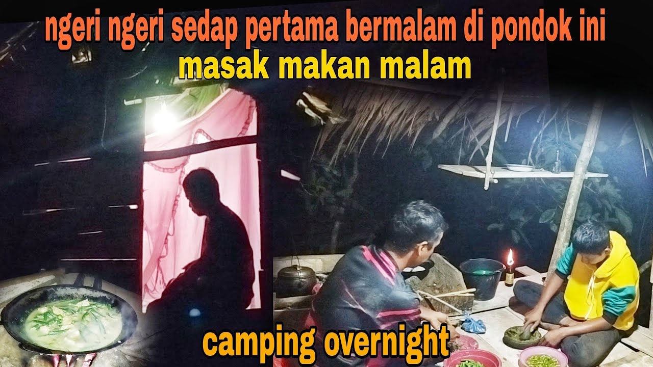 MENGINAP DI RUMAH POHON TENGAH HUTAN RAWA|| CAMPING OVERNIGHT