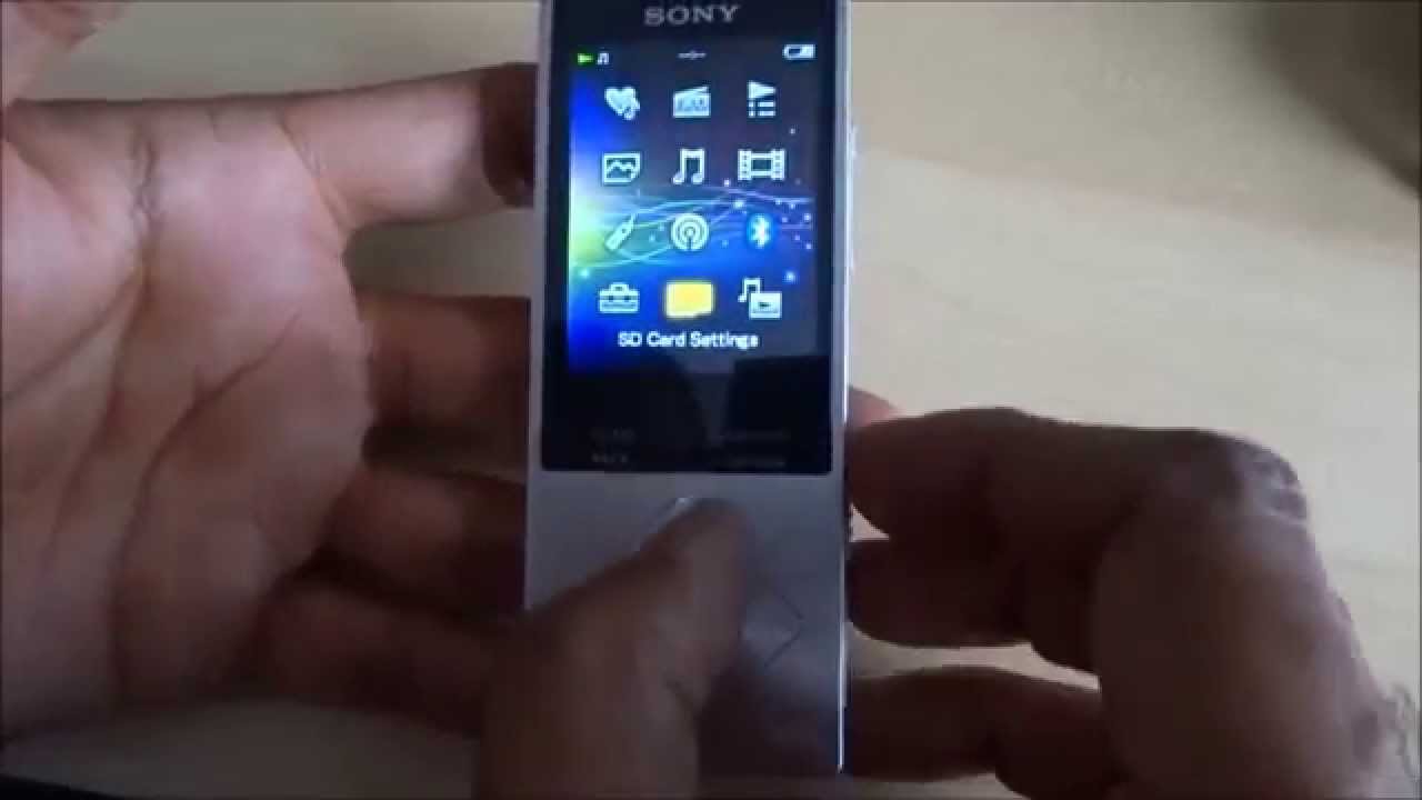Unboxing a Sony NWZ-A15 Walkman in HD 1080p
