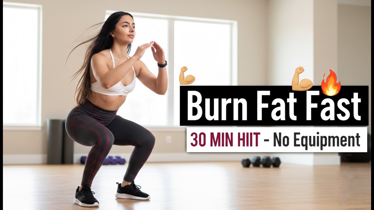 Burn Fat Fast! 30 Min Intense HIIT Cardio 💪 Full Body Home Workout