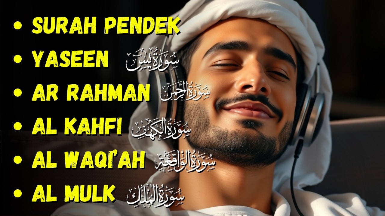 BACAAN Merdu Surah Pendek, Yasin, Ar-Rahman, Al-Kahfi, Al-Waqiah & Al-Mulk | Mohammad Ammar