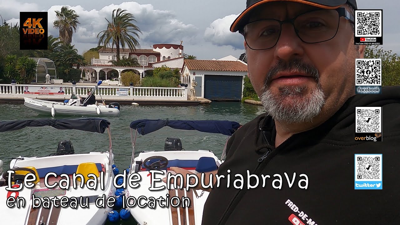 Le canal de Empuriabrava en bateau de location