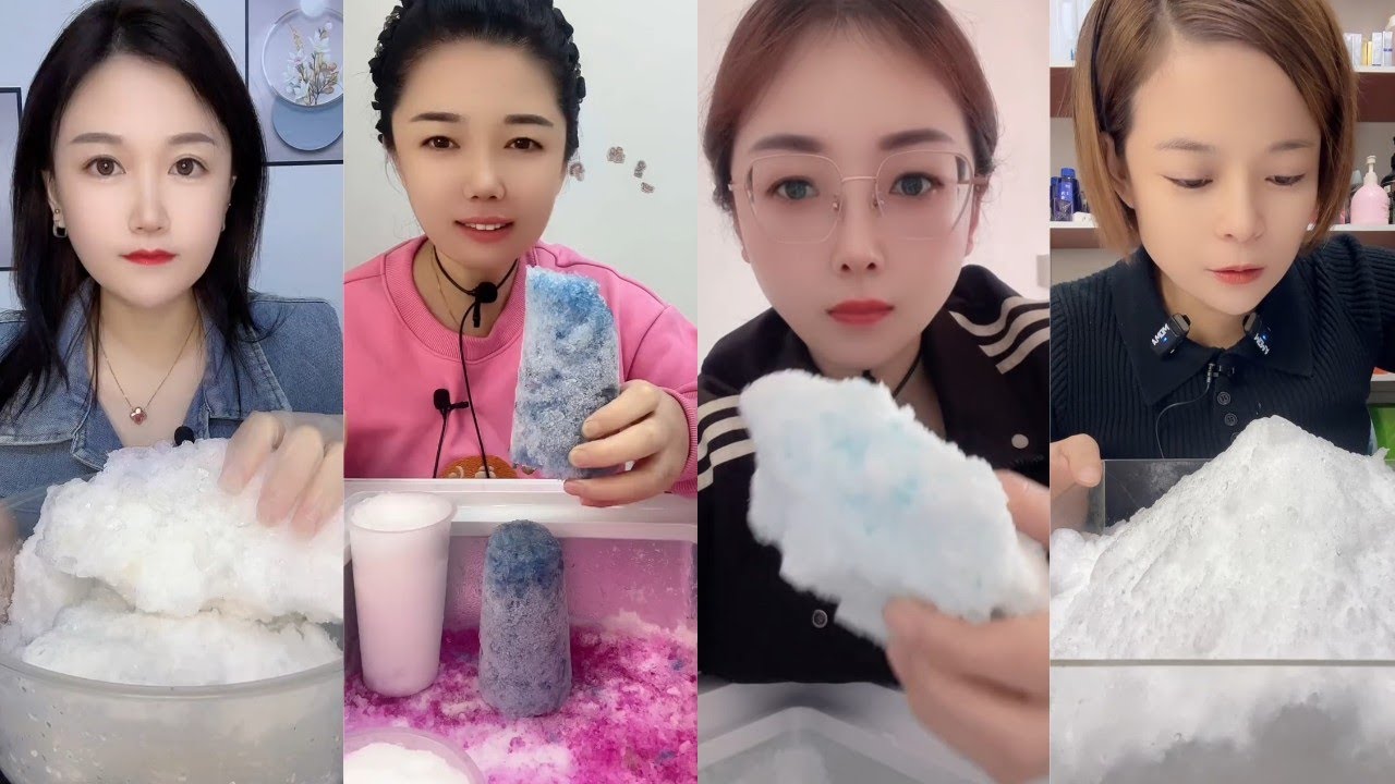 ASMR ICE EATING || FREEZER FROST EATING || SATISFYING SOFT CRUNCHY FROST BITES ASMR🧊 