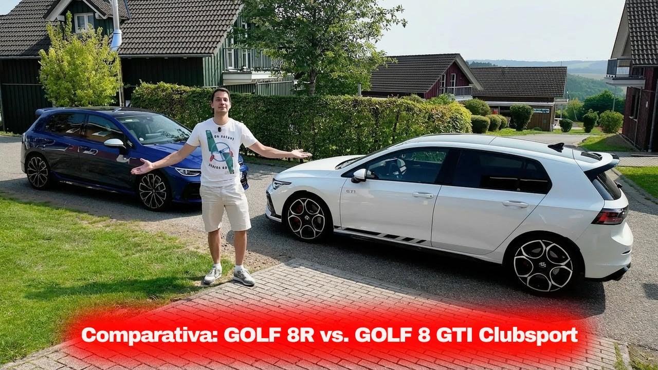 Golf 8 GTI Clubsport vs Golf 8 R: el duelo de titanes de París al Nürburgring