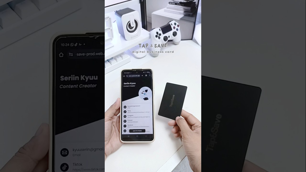 🖤 tap&save originals : digital business card - share your social media by just a single tap