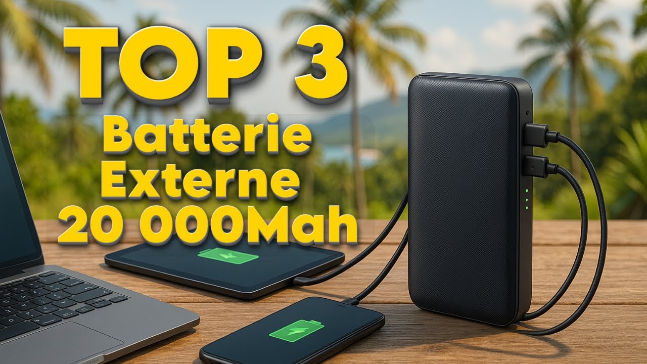 TOP 3 : Meilleure Batterie Externe 20000mAh 2025