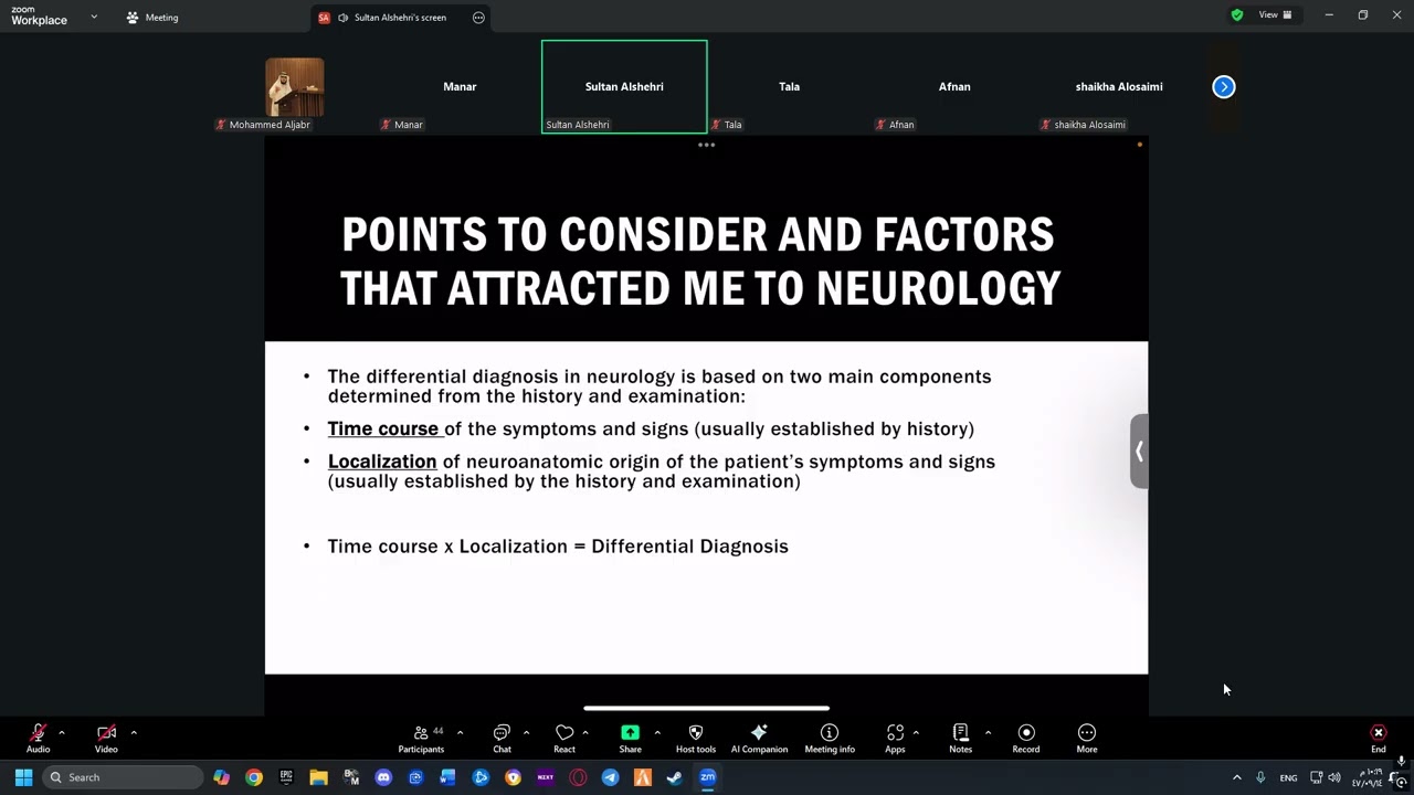 Pathway To Neurology Residency Dr. Sultan Al-Shehri