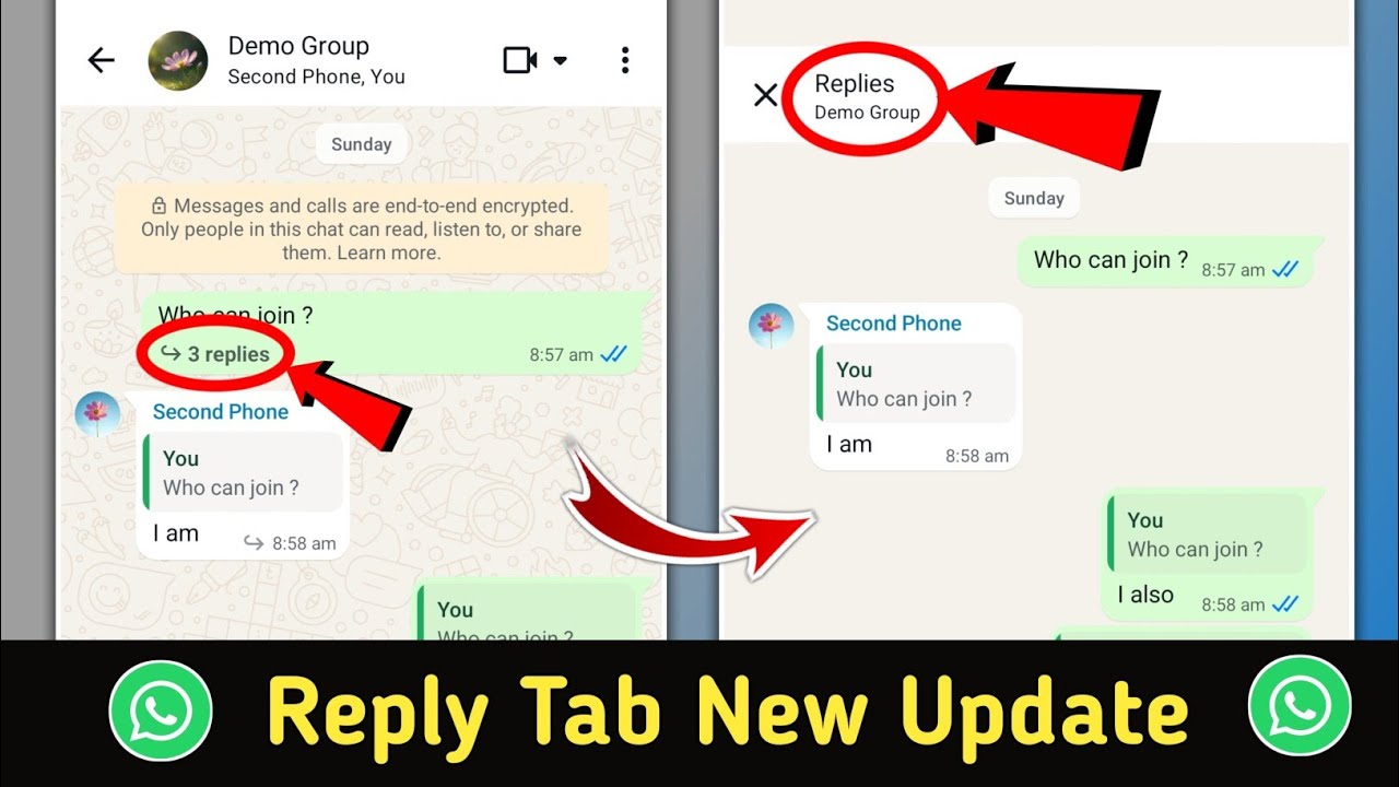 Whatsapp Chats Replies Tab New Update | See All Replies Together in Whatsapp Chats