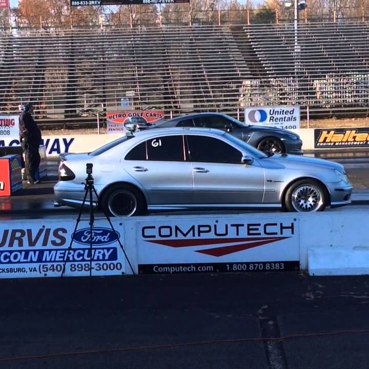 Twin turbo E55 AMG World Record ET 10.25 @138mph