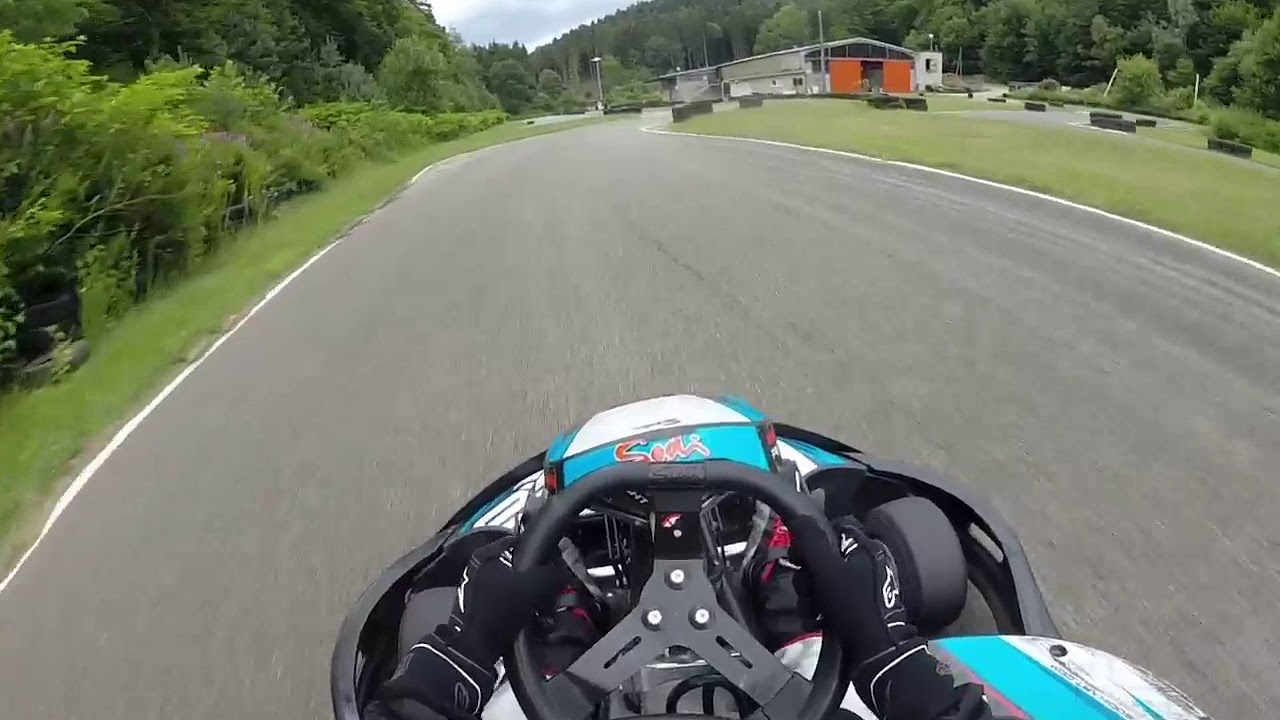 Karting Meisenthal 06/2018, test circuit, pilote 20-100, best lap 43.5