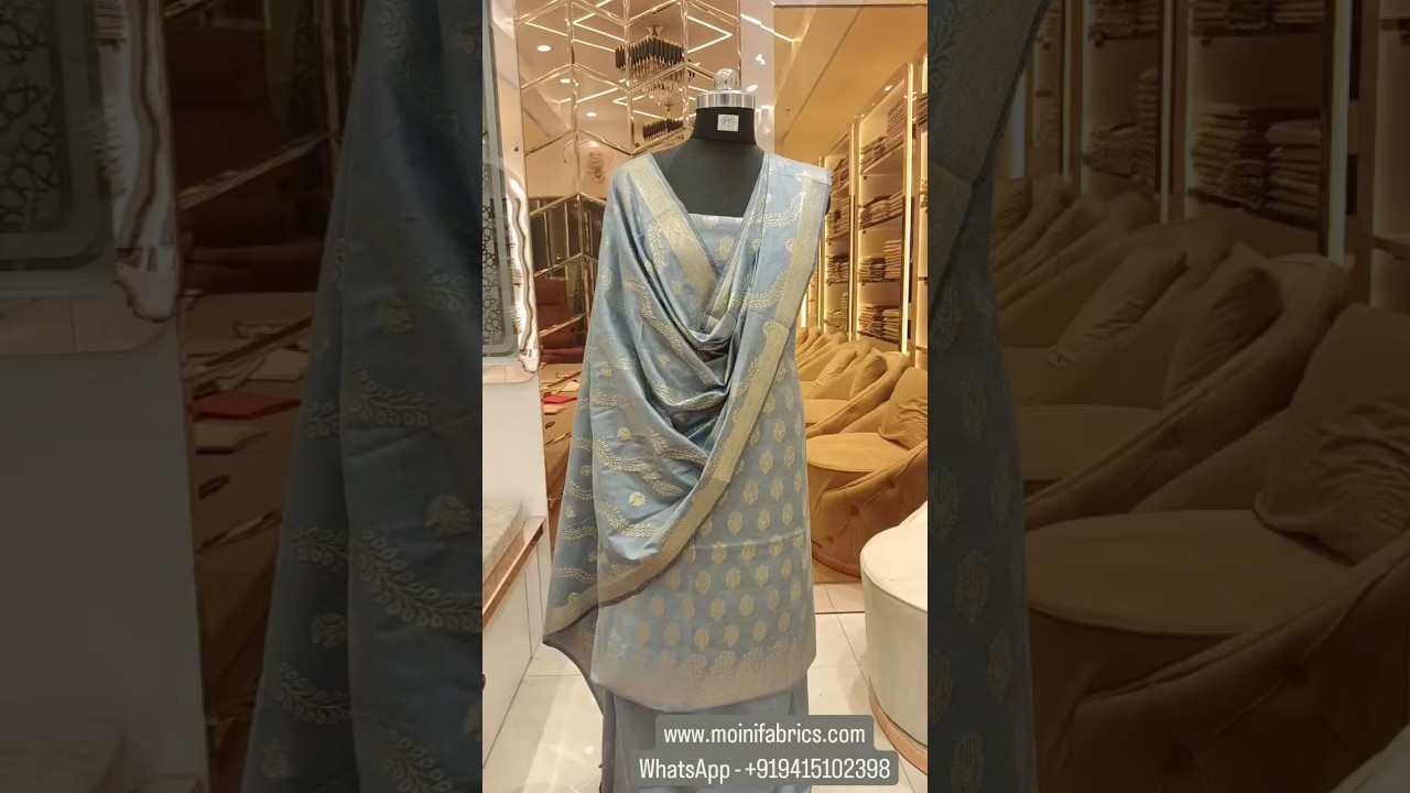 Banarasi Alfi Zari suits are absolutely stunning! @MoiniFabrics #fashion #audienceengagement
