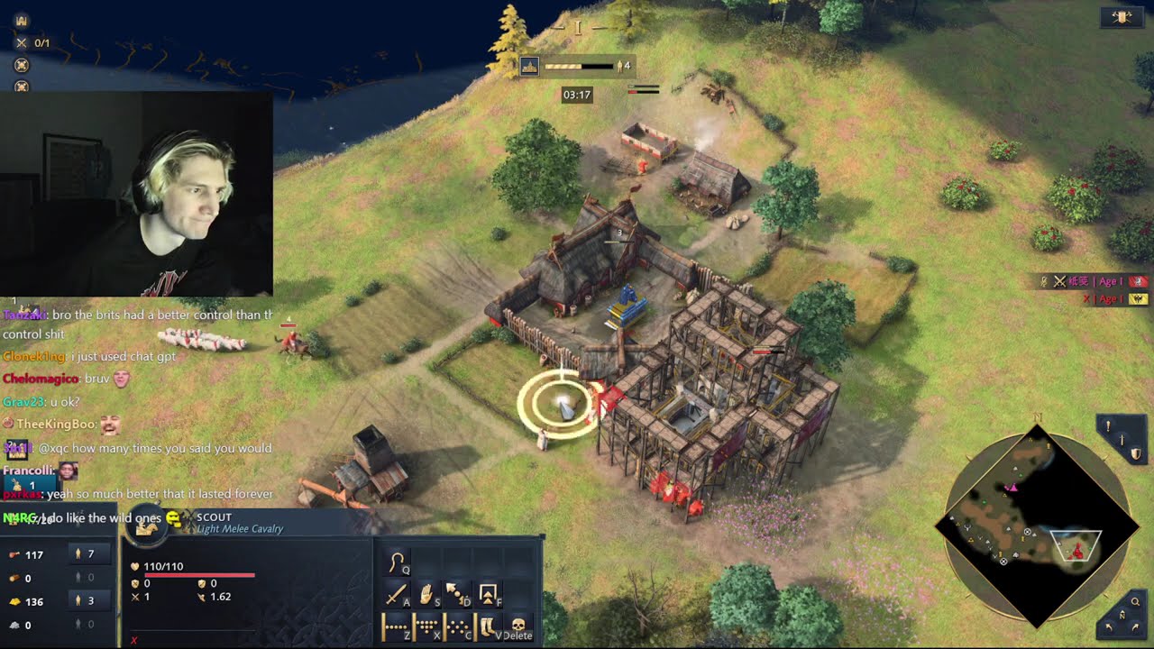 XQC climbs Age Of Empires IV 1v1 ladder #8