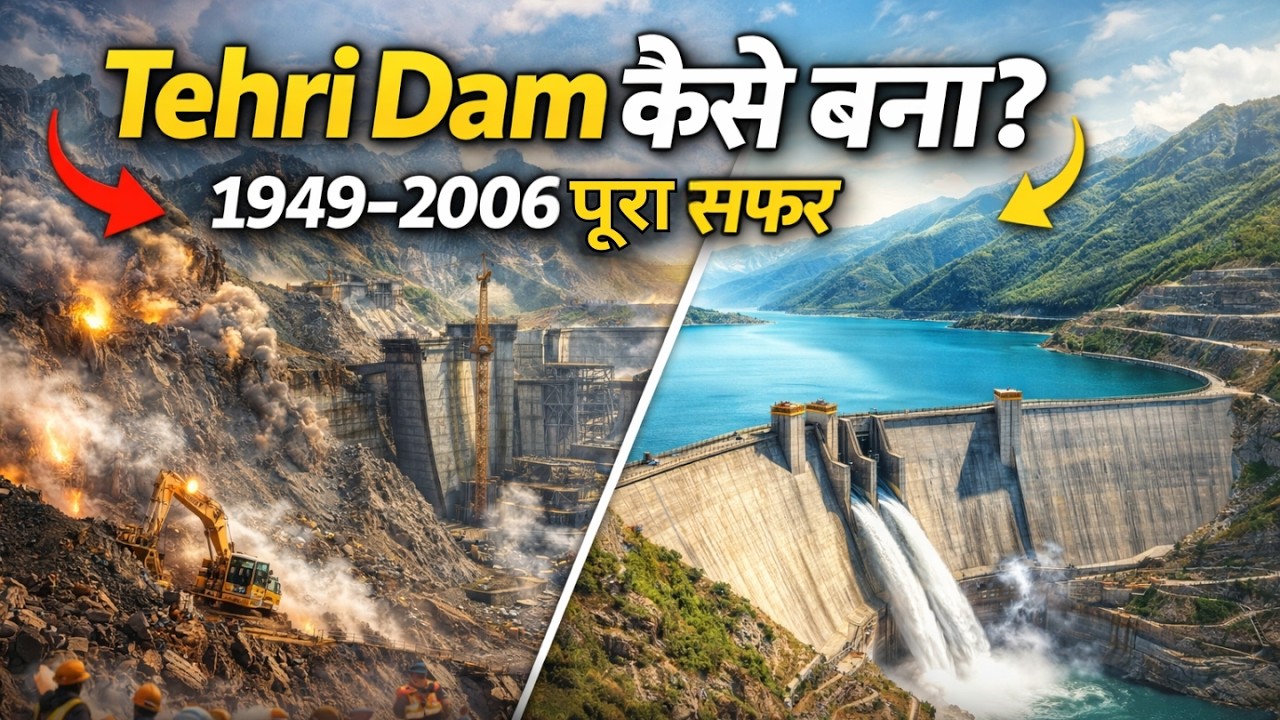 Tehri Dam कैसे बना? 1949–2006 पूरा सफर | AI Visuals + Engineering Breakdown