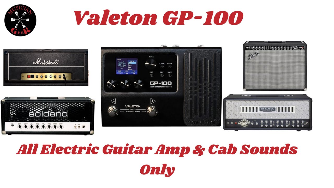 Valeton GP 100 — только звуки электрогитарного усилителя и кабинета