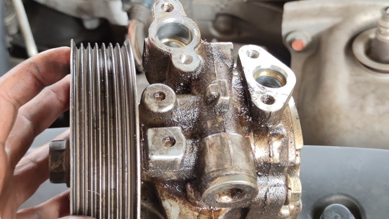 power steering leaking and how to repair power steering pump honda civic fd 1.8