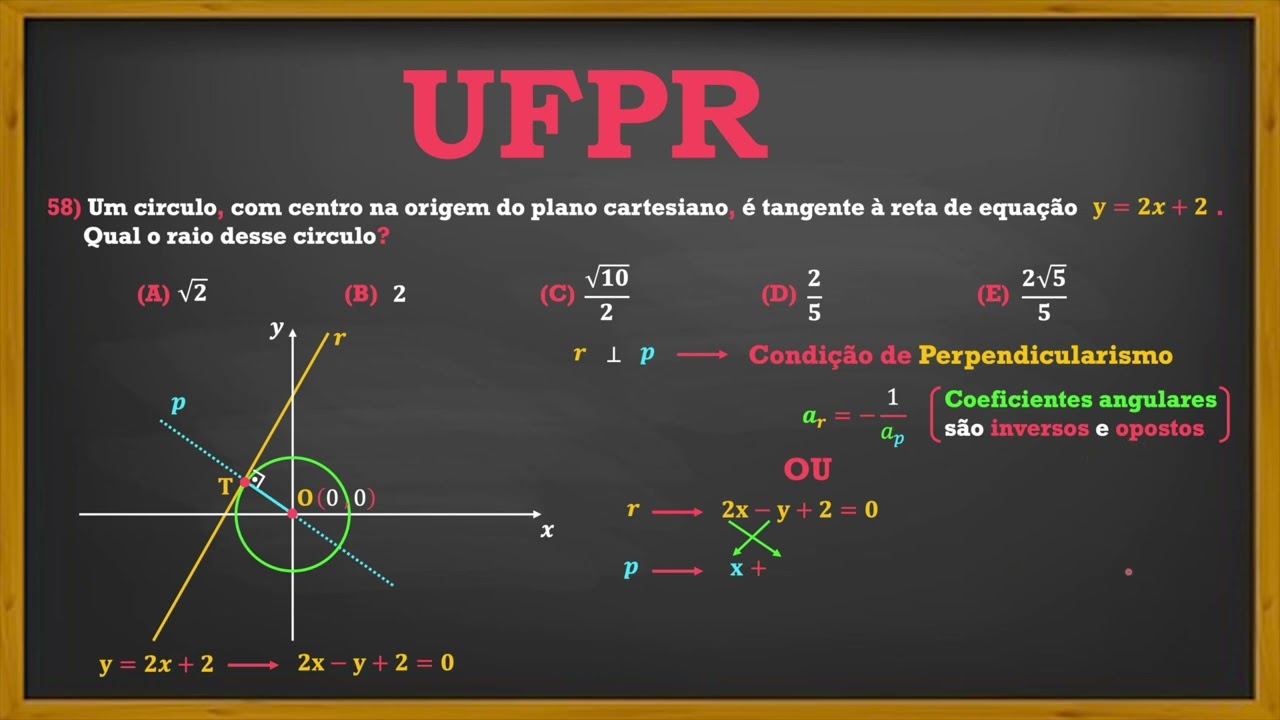 UFPR  (Geometria Analítica) -  Distância entre dois pontos