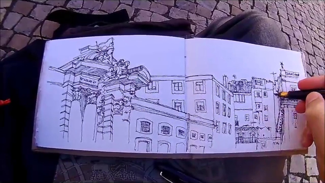 Urban Sketching in Lisbon with Filipe Almeida