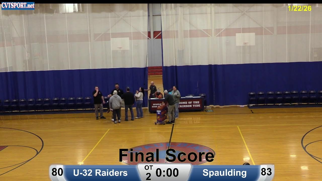 1/22/26-U32 @ Spaulding Boys Basketball