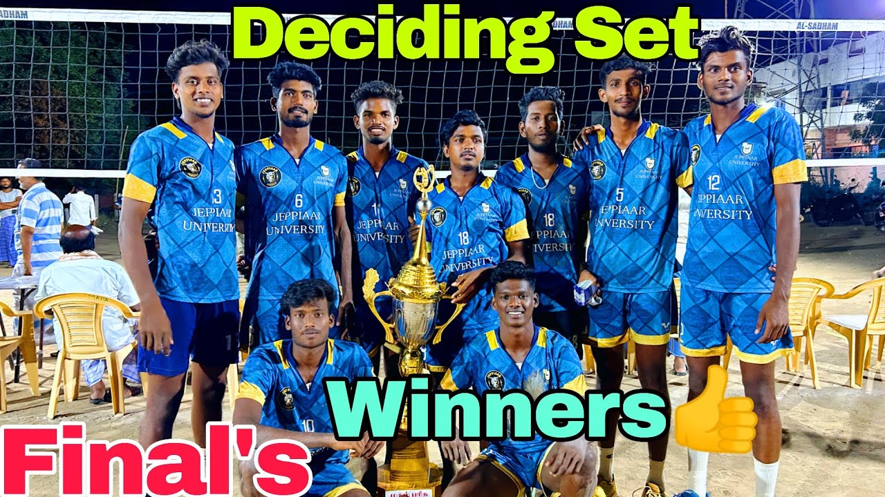 ||Deciding Set ||Set-3|| Last five points👌🙆||Sai Mailaduthurai 🆚 JPR University||