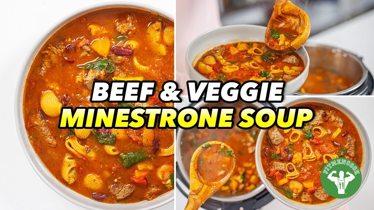 Instant Pot Recipe: 20-Minute Beef & Veggie Minestrone Soup
