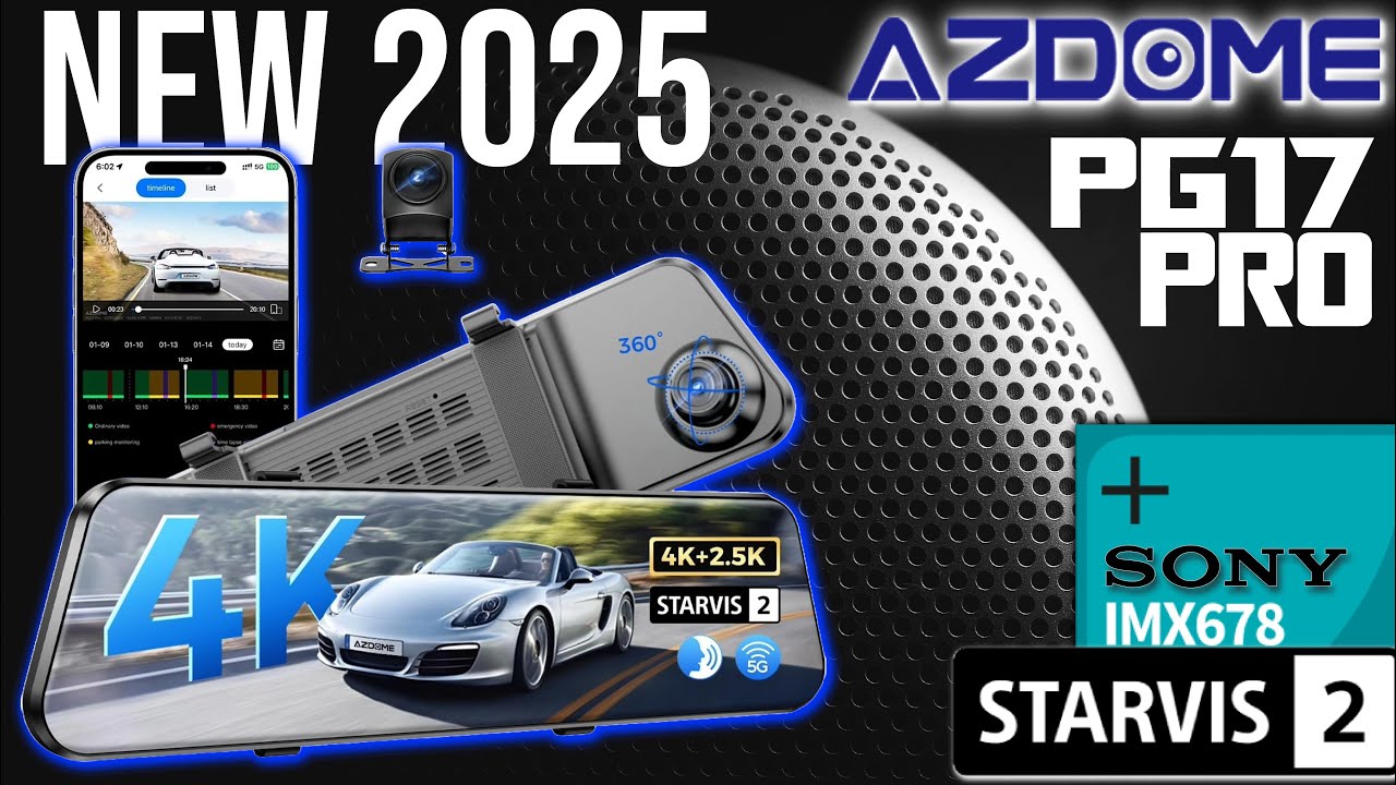 The best 2025 Dashcam - AZDOME PG17 PRO with Sony Starvis 2 #dashcam #car #sony