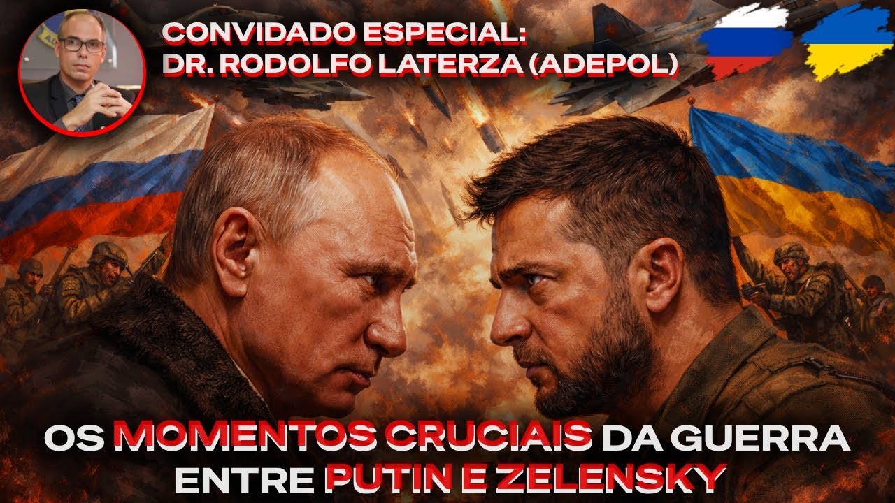 Os MOMENTOS CRUCIAIS da guerra entre Putin e Zelensky (Com Participa&ccedil;&atilde;o do Dr. Rodolfo Laterza)