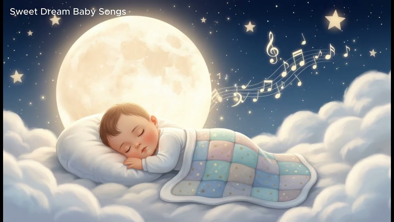 Gentle Piano to Calm Crying Baby 💤 Soothing Nap Time Music • 3 Hours Lullaby (No Ads)