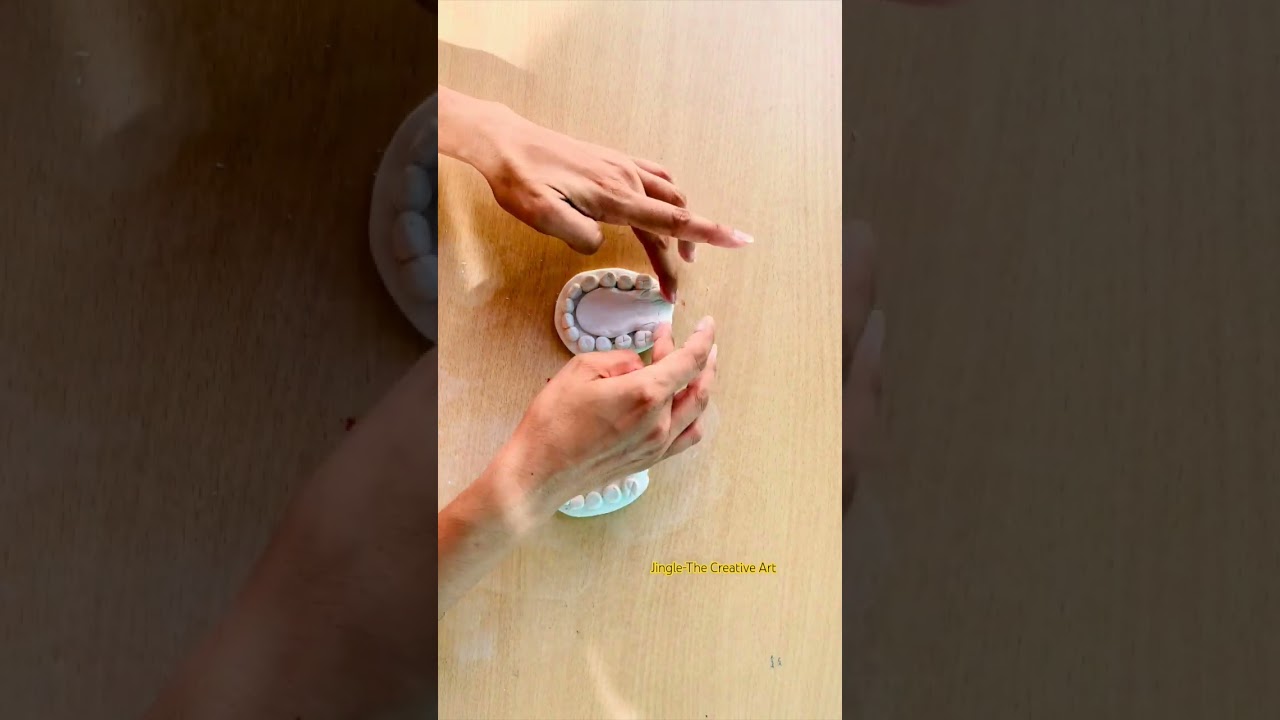 How to make Jaw and Teeth #school #project #shorts #best #students #trending