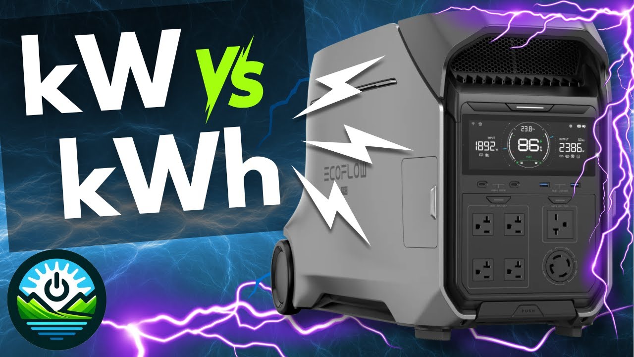 kW vs kWh Difference Explained | What Size Solar Generator?