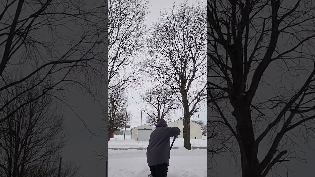 Scooping the snow #snow #cold #scoopingsnow #lifewithsnow #lifeinusa #filipinalivinginamerica #pinay