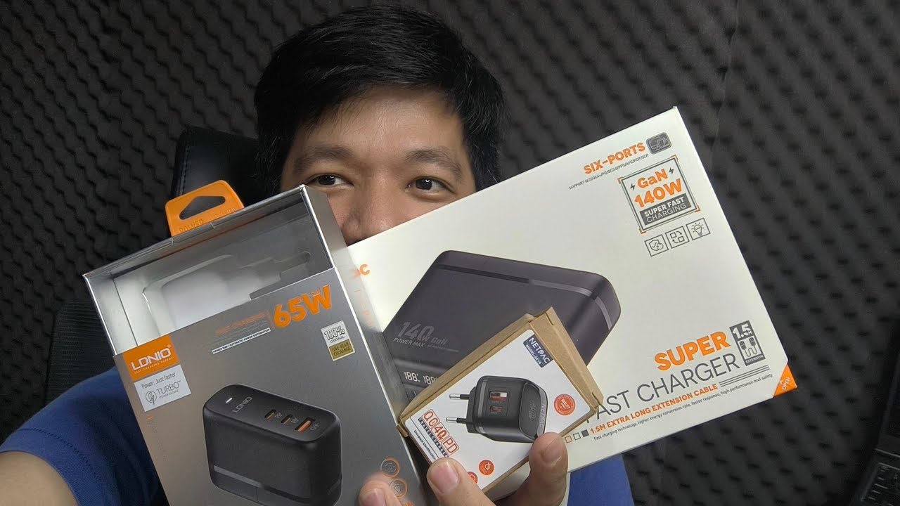 Unboxing Charger Murah Meriah Netpac 40w. LDNIO Q366 65w, A614OC GaNn140w