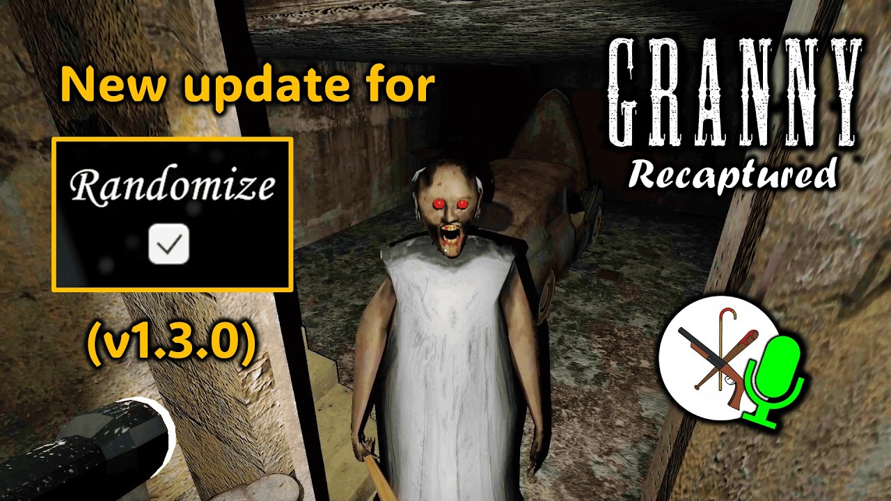 Granny Recaptured, new update for Randomize mode!!! My first gameplay in v1.3.0! Car escape on day 2