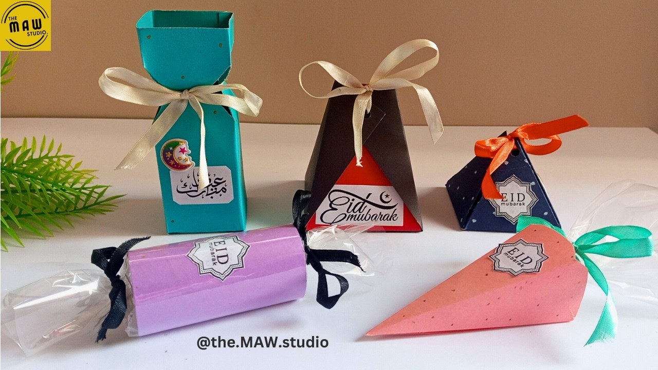 5 Easy Eid Favor Box Ideas For Kids | Eid Gift Box Ideas | Eid Craft Ideas ✨🌙