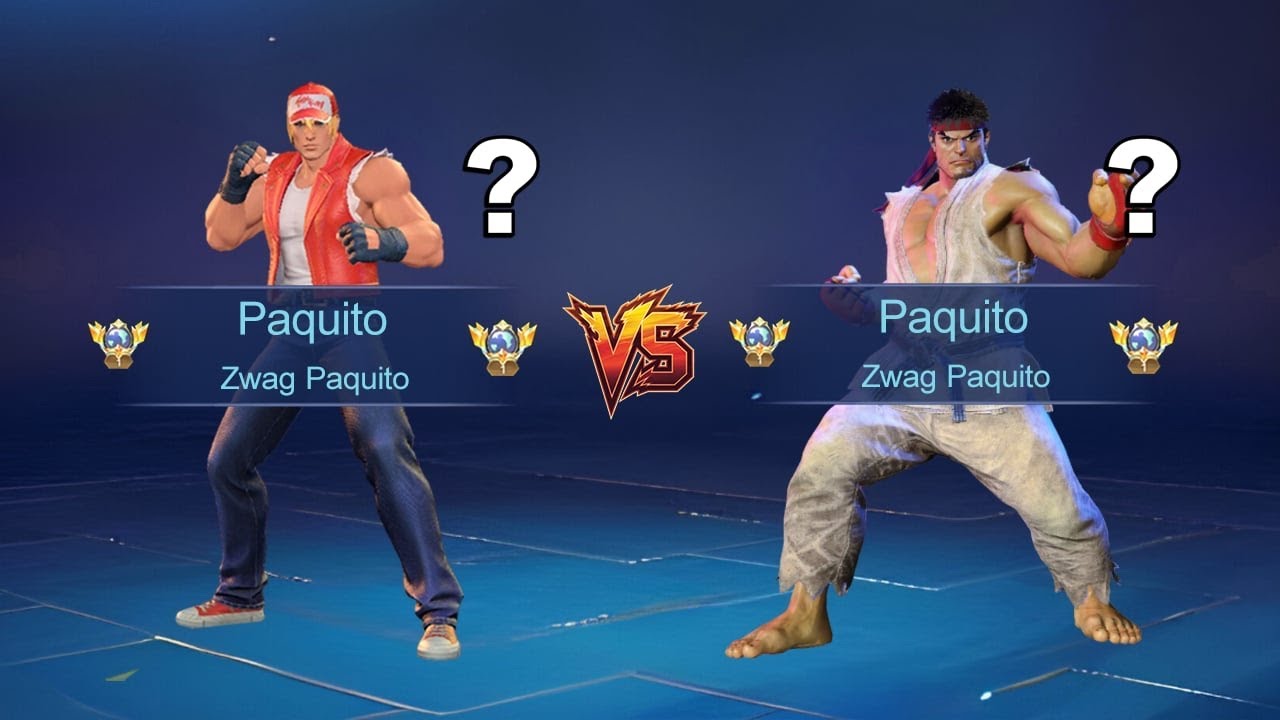 ЛУЧШИЙ PAQUITO В МИРЕ ТЕСТИРУЕТ СКИНЫ KOF И STREET FIGHTER, ЧТОБЫ РЕШИТЬ, КАКОЙ ЛУЧШЕ - MLBB