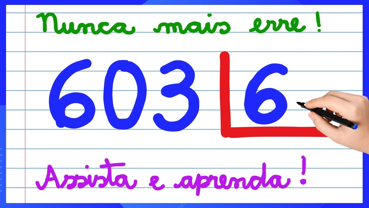 APRENDA COMO DIVIDIR PASSO A PASSO! EXPLICAÇÃO DE DIVISÃO PARA INICIANTES. APRENDA MATEMÁTICA BÁSICA